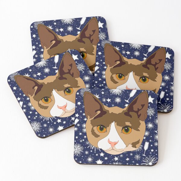 Item preview, Copy of Copy of Winter pattern cat designed and sold by LeahcarsArt.
