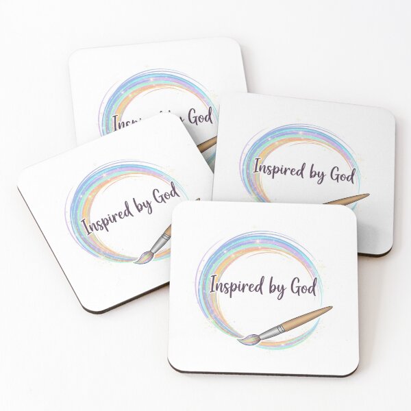 Item preview, Inspired by God – Christian Artist Pastel Paint Brush Sticker designed and sold by Illustrated Faith.