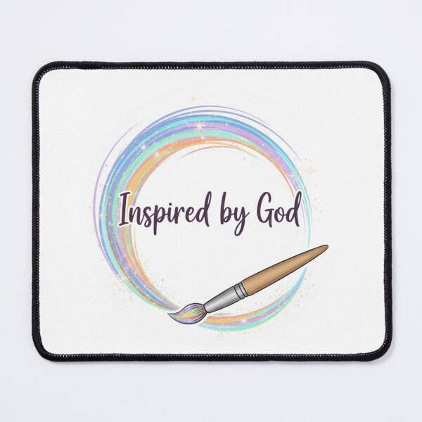 Item preview, Inspired by God – Christian Artist Pastel Paint Brush Sticker designed and sold by Illustrated Faith.