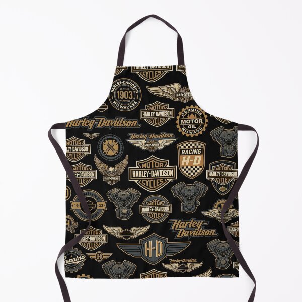 Item preview, Harley Davidson All Over Logo Pattern – Classic Biker Style Art designed and sold by enzoade.