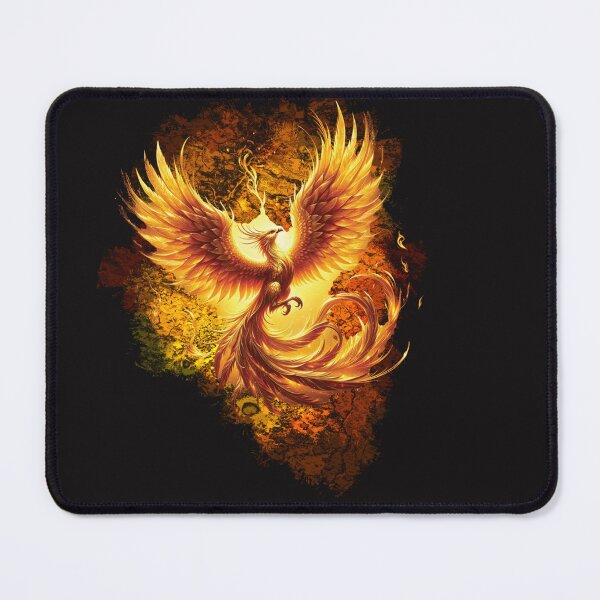 Item preview, Golden Phoenix Rising Flames – Luxe Mythical Firebird Art designed and sold by SolutionsArt.