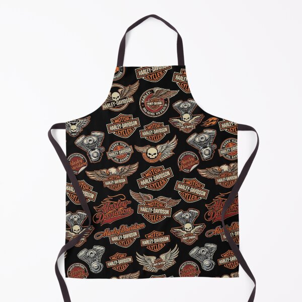 Item preview, Harley Davidson Vintage Logos Pattern – Motorcycle Heritage Design designed and sold by enzoade.
