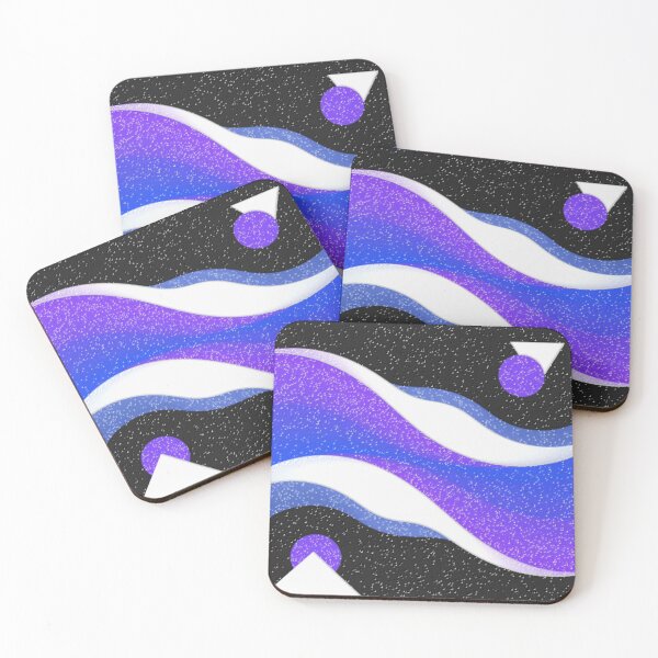 Item preview, midnight wave geometry alpha colorful geometric abstract design designed and sold by SmashingDeals.