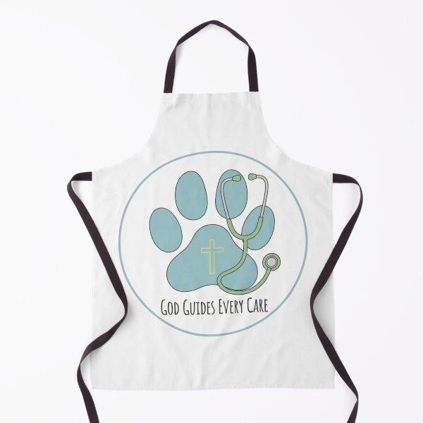 Item preview, God Guides Every Care – Christian Veterinarian Paw & Stethoscope Sticker designed and sold by Illustrated Faith.