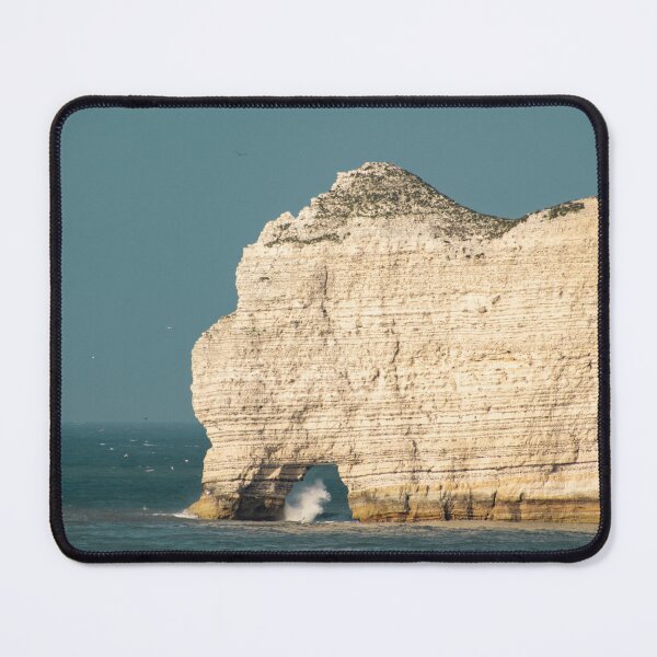 Item preview, Étretat white cliffs with waves crashing designed and sold by Léa Lefebvre Photography.