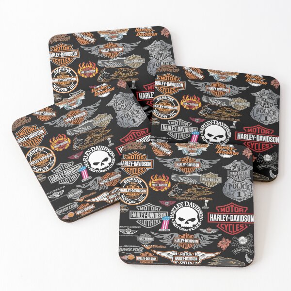 Item preview, Harley Davidson Classic Emblem Pattern – Custom Biker Aesthetic designed and sold by enzoade.