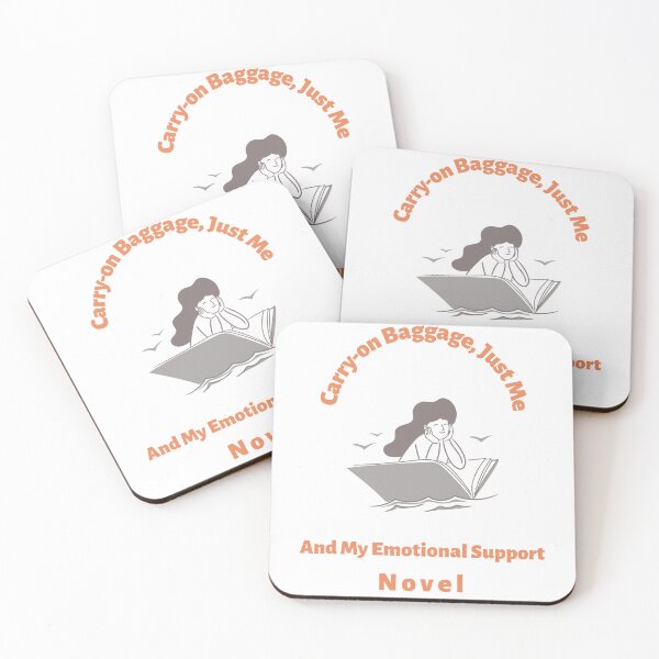 Item preview, Carry-on Baggage Just Me And My Emotional Support Novel  designed and sold by SCPdesigns74.