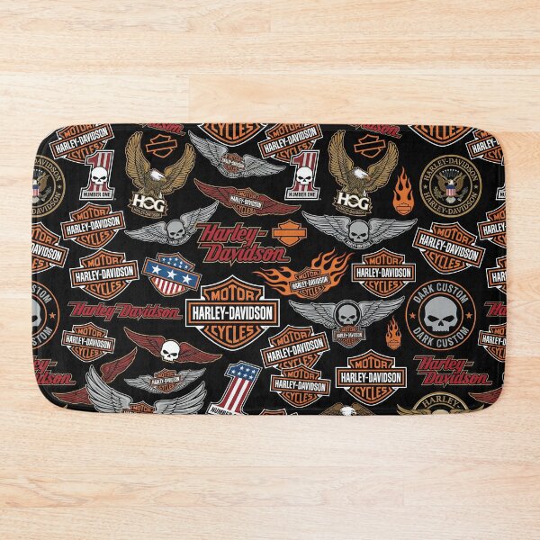 Item preview, Harley Davidson Motorcycle Logo Pattern – Premium Biker Design designed and sold by enzoade.