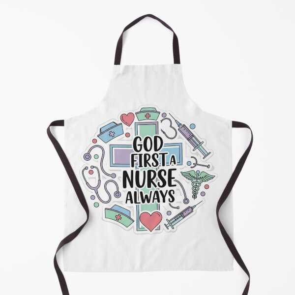 Item preview, God First A Nurse Always – Christian Nurse Pastel Sticker Design designed and sold by Illustrated Faith.