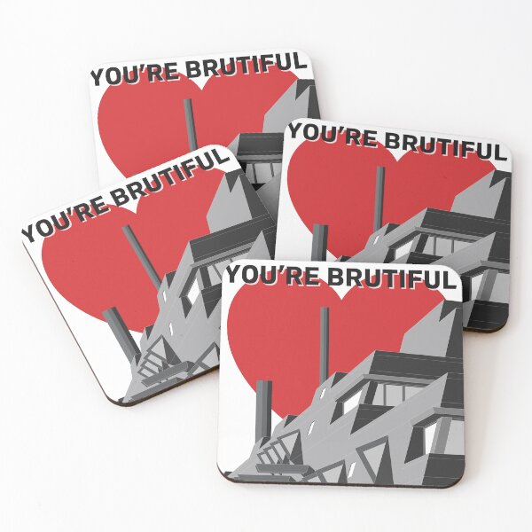 Item preview, Mausebunker - You're Brutiful Black and White / Monochrome designed and sold by sketchingarchi.