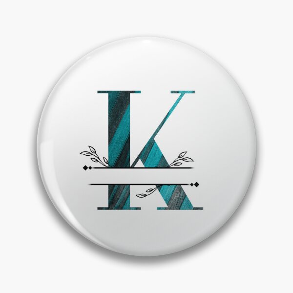 Item preview, Monogram...K... with blue and black/grey wood background designed and sold by CHASAcreative.
