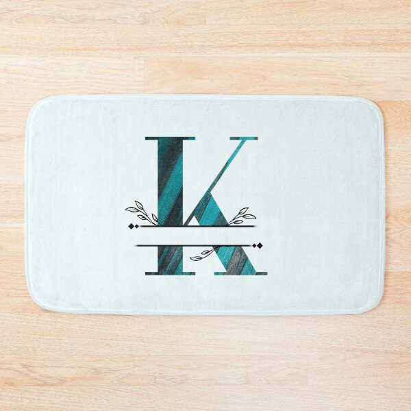 Item preview, Monogram...K... with blue and black/grey wood background designed and sold by CHASAcreative.