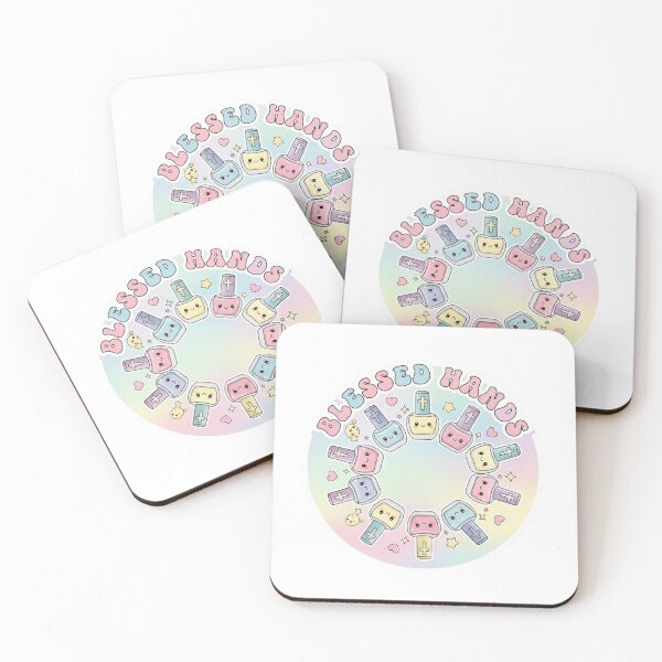 Item preview, Blessed Hands – Christian Nail Tech Pastel Sticker Design designed and sold by Illustrated Faith.