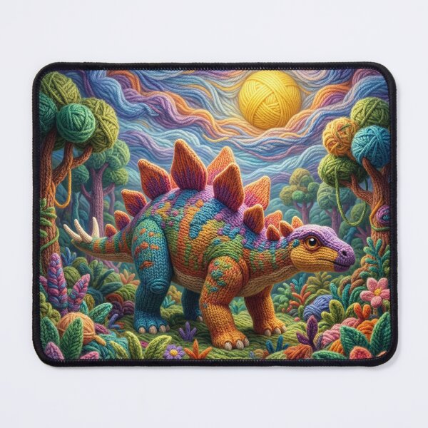 Item preview, Yarn Stegosaurus in a Primordial Yarn World designed and sold by Tridentulus.