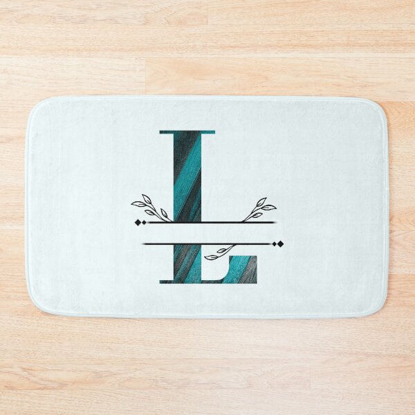 Item preview, Monogram...L... with blue and black/grey wood background designed and sold by CHASAcreative.