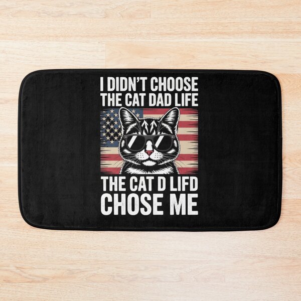 Item preview, I Didn't Choose The Cat Dad Life Funny Cat Lover Gift For Men designed and sold by THREE LITTLE BEANS.