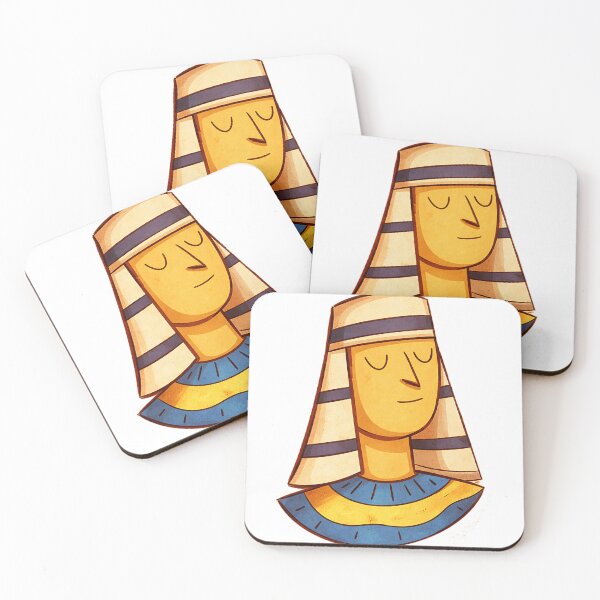 Item preview, Ramesses III Cartoon Illustration – Ancient Egyptian Pharaoh Art designed and sold by AncientEgyptPosters.