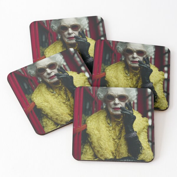 Item preview, Queen Lady in yellow - glamorous fashion portrait designed and sold by KsaveraArt.