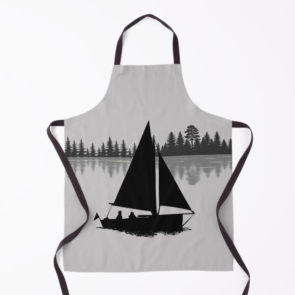 Item preview, Lispe Sailboat Silhouette Forest Lake Reflection designed and sold by Lispe-Designs.