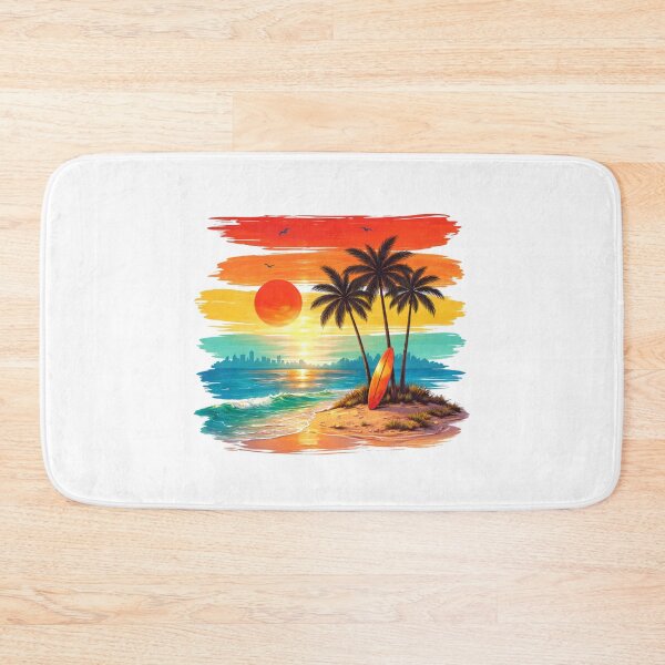 Item preview, Surf Vibes – Tropical Beach & Ocean Wave Illustration designed and sold by lbyassir.
