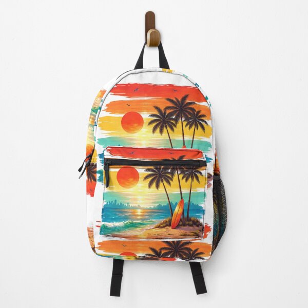 Item preview, Surf Vibes – Tropical Beach & Ocean Wave Illustration designed and sold by lbyassir.