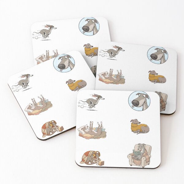 Item preview, Greyhound Sticker Pack designed and sold by EllieMaysArt.