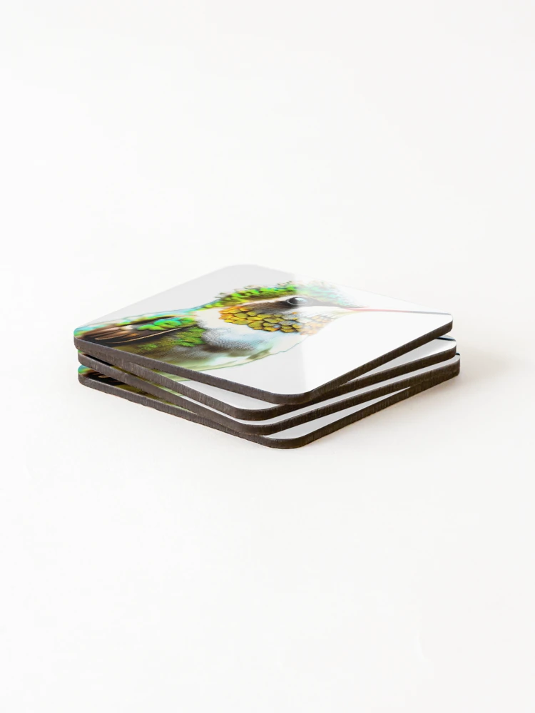 Thumbnail 4 of 5, Coasters (Set of 4), Hummingbird designed and sold by Creative Visualize.
