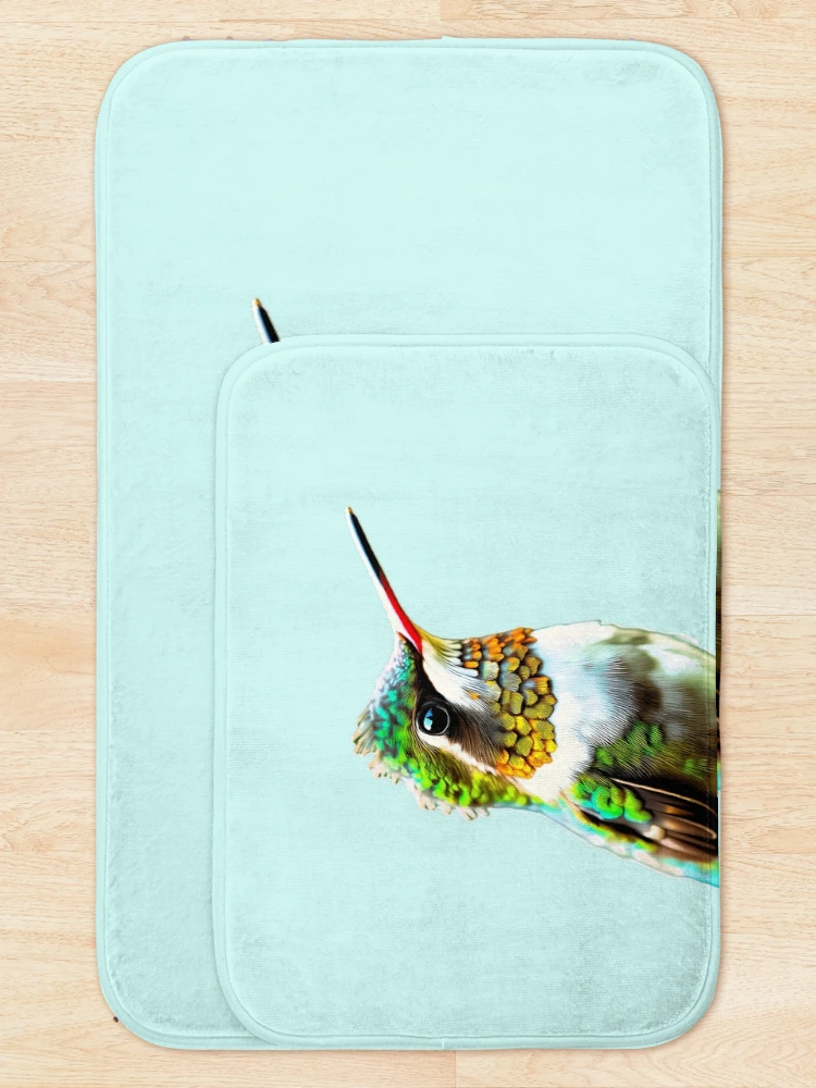 Thumbnail 5 of 6, Bath Mat, Hummingbird designed and sold by Creative Visualize.