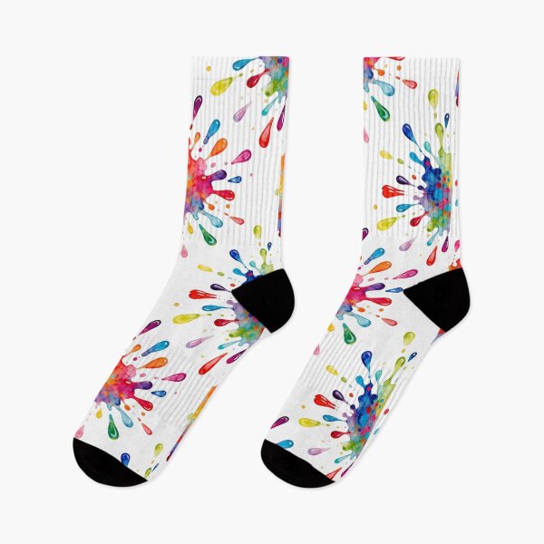 Item preview, Beautiful bright multi-colored splash on the white background, color drops designed and sold by wizard-work.