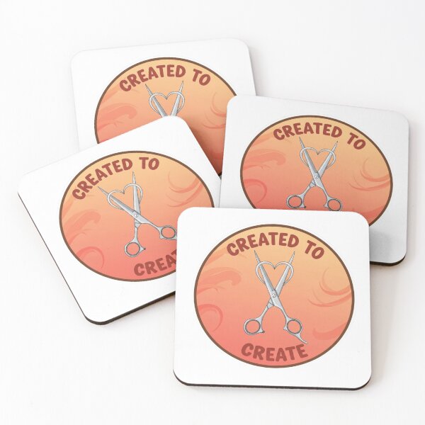 Item preview, Created to Create – Christian Hairstylist Sticker designed and sold by Illustrated Faith.