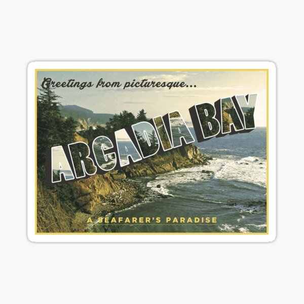 life is strange arcadia bay postcard Sticker