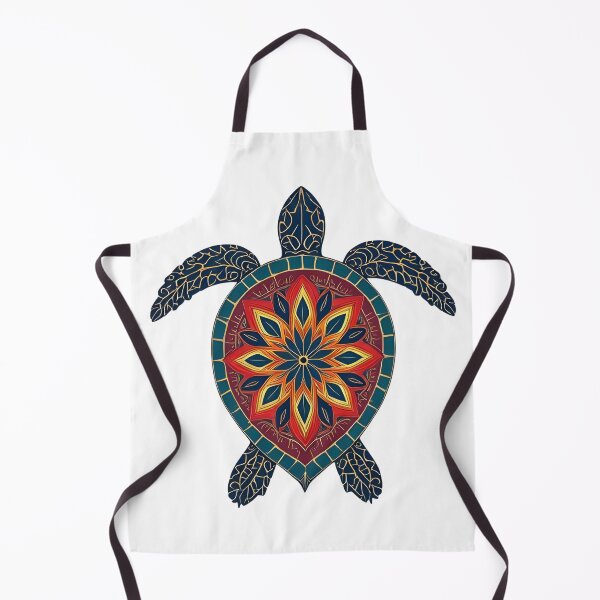 Item preview, Mandala Sea Turtle Art – Sacred Geometry Boho Turtle Illustration designed and sold by AmberWit.