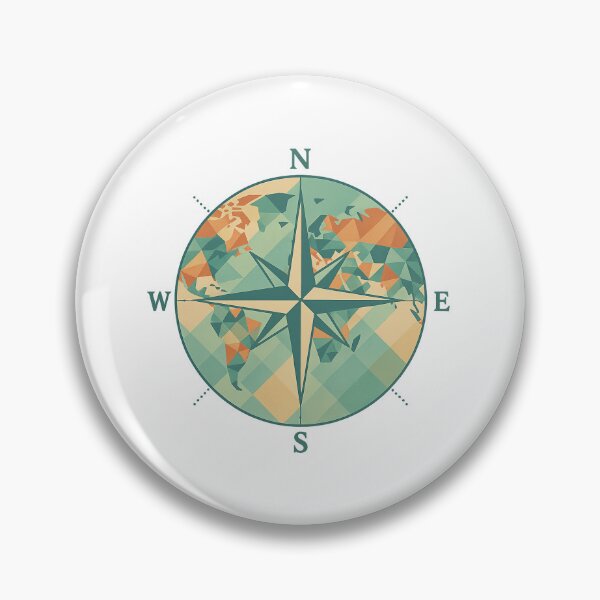 Item preview, Geometric World Map Emblem designed and sold by Le Grand Requin.