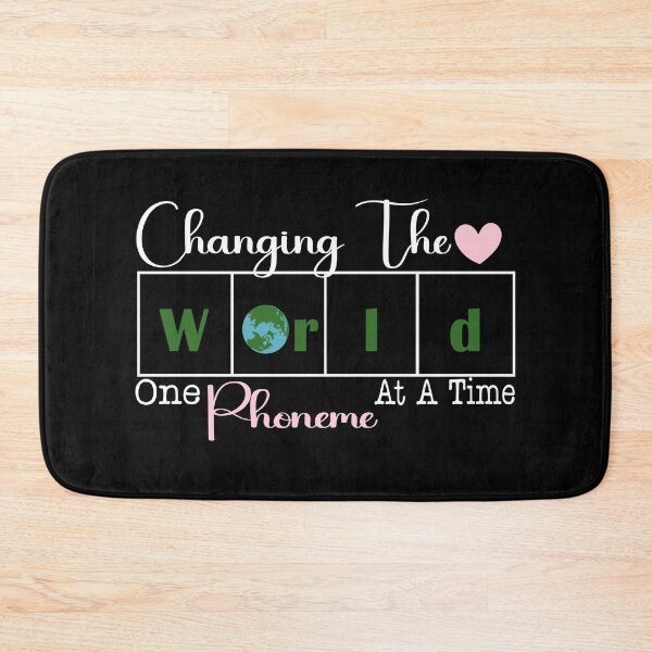 Item preview, Changing the world, one phoneme at a timed funny teacher designed and sold by salmzouriart.