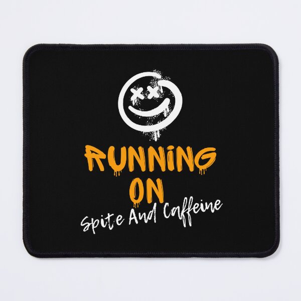 Item preview, Running on Spite and Caffeine | Funny Coffee Graffiti Orange designed and sold by JB-designstudio.