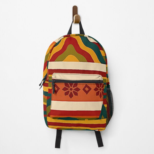 Item preview, Vibrant Mountain Layers: Retro Patterned Artwork for Bold Designs#1 designed and sold by Helios Be. Lavsh.
