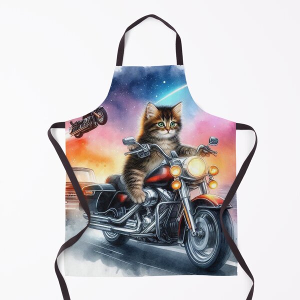 Item preview, Fast Kitten Biker designed and sold by TinCatOutPost.