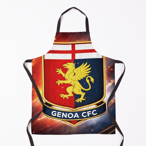 Item preview, Genoa Inspired Football Crest – Red & Blue Italian Soccer Fan Art designed and sold by RAVisuals.