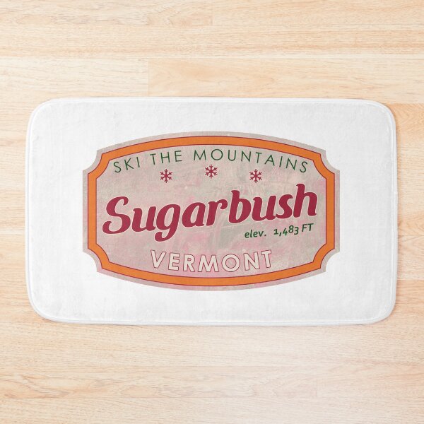 Item preview, Sugarbush, Vermont, Ski, textured skiing badge designed and sold by Wanderful-roads.