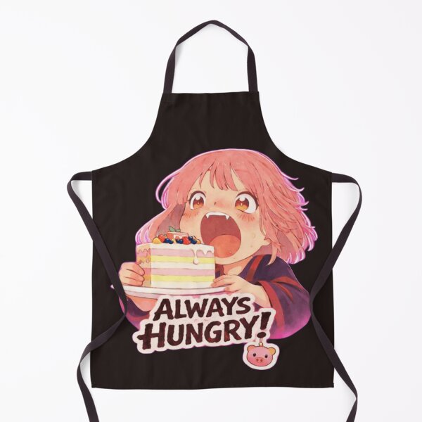 Item preview, Always Hungry – Kawaii Witch Chibi Anime Foodie Sticker designed and sold by GorilaStudio.
