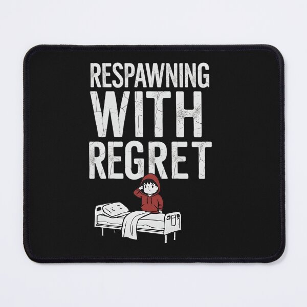 Item preview, Respawning With Regret – Funny Gamer Parody Design designed and sold by gavinroyal.
