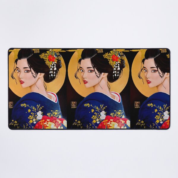 Item preview, Geisha In Prussian Blue designed and sold by OHKUBOStyle.