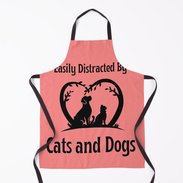 Item preview, Easily Distracted by Cats and Dogs – Funny Pet Lover Quote Sticker designed and sold by GOTCHO1.