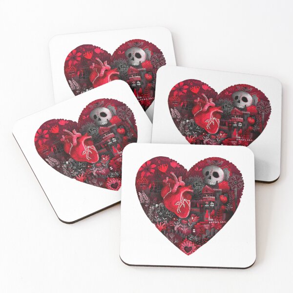 Item preview, Valentines Day Horror Heart Skull Dark Romantic designed and sold by PluffyPanda.