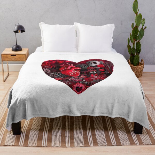 Item preview, Valentines Day Horror Heart Skull Dark Romantic designed and sold by PluffyPanda.
