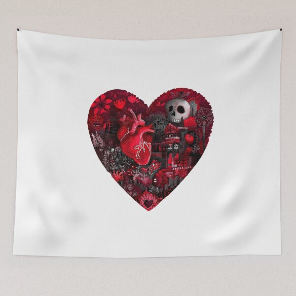 Item preview, Valentines Day Horror Heart Skull Dark Romantic designed and sold by PluffyPanda.