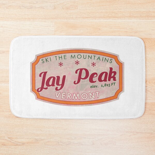Item preview, Jay Peak, Vermont, Ski, textured skiing badge designed and sold by Wanderful-roads.