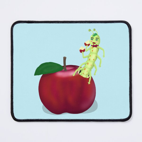 Item preview, Caterpillar eating apple designed and sold by Daniel Vasco.