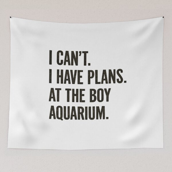 Item preview, I Can’t I Have Plans at The Boy Aquarium Funny Hockey Humor designed and sold by faridman.