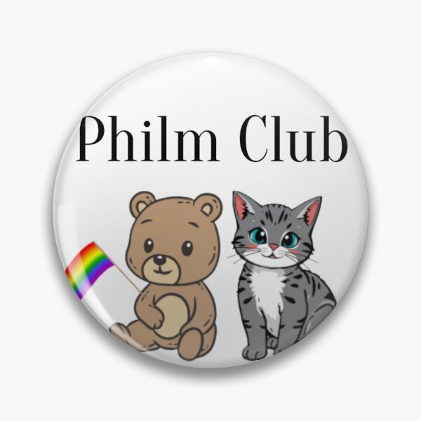 Item preview, Cat and Bear Philm Club Member  designed and sold by PhandomSHOP.